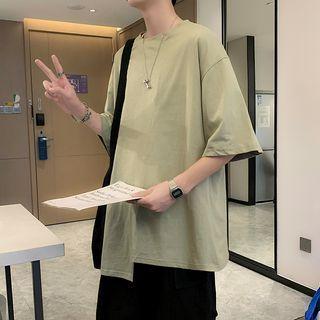 Elbow Sleeve Asymmetrical T-shirt