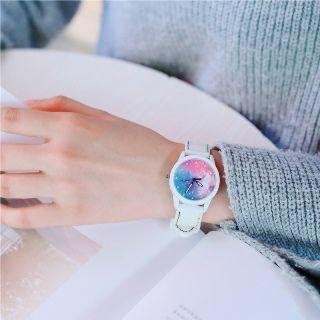 Rhinestone Multicolor Strap Watch