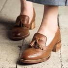Heel Tassel Loafers