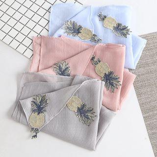 Pineapple Embroidery Handkerchief
