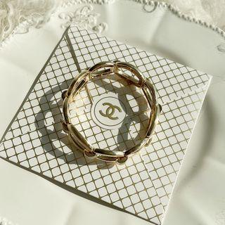 Wide Chain Bangle Gold - One Size