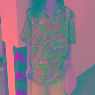 Short-sleeve Dragon Print Shirt As Shown In Figure - One Size