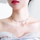 925 Sterling Silver Bead Choker As Shown In Figure - One Size