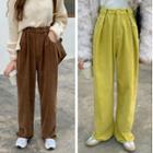 Corduroy Loose-fit Straight Leg Pants