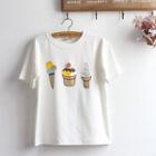 Ice Cream Print Short Sleeve T-shirt