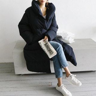Shawl-collar Duck Down Puffer Coat