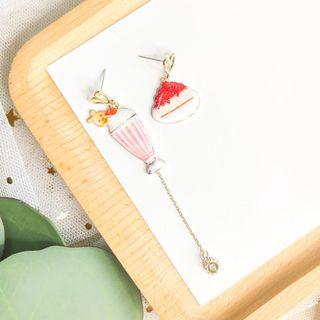 Non-matching Ice Cream Dangle Earring As Shown In Figure - One Size