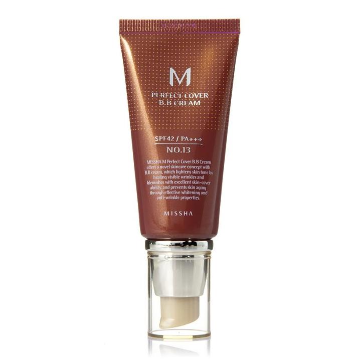 Missha - M Perfect Cover Bb Cream Spf 42 Pa+++ (#13 Bright Beige) 50ml