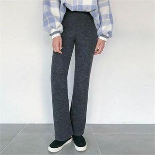 Napped Boot-cut Pants