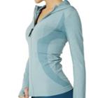 Mesh Panel Hooded Zip Sports Jacket