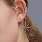 Rhinestone Butterfly & Star Dangle Earring