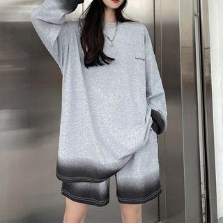 Gradient Sweatshirt / Shorts