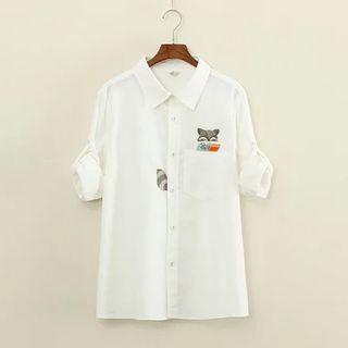 Fox Embroidered Shirt