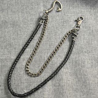 Layered Alloy Jeans Chain Black - One Size