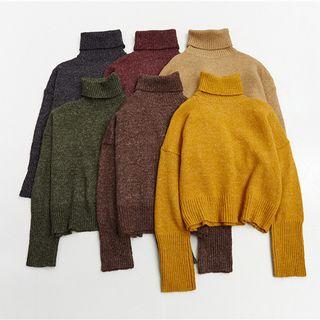 Turtleneck Chunky-knit Sweater