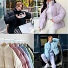 Colored High-neck Padded Jacket