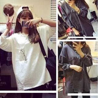 Long-sleeve Oversized T-shirt
