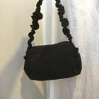 Shirred Crossbody Bag Black - One Size