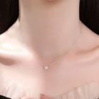 925 Sterling Silver Flower Pendant Necklace 925 Silver - As Shown In Figure - One Size