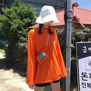 Set: Long-sleeve Lettering T-shirt + Fanny Pack