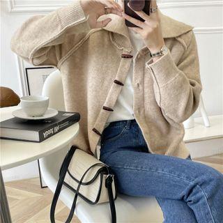 Long-sleeve Toggle Knit Cardigan