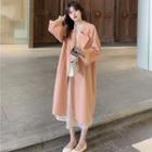 Double-breasted Light Wool Coat