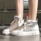 Sequined High-top Sneakers