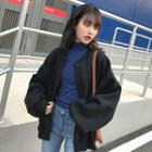 Puff-sleeve Corduroy Jacket