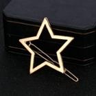 Polished Hollow Star Hair Clip