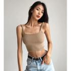 Square-neck Crop Camisole In 6 Colors