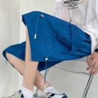 Corduroy Wide Leg Cargo Shorts