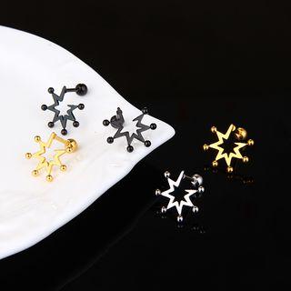 Stainless Steel Star Stud Earring