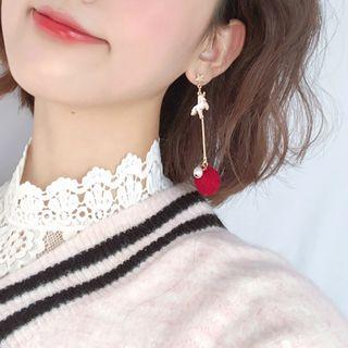 Non-matching Star Unicorn Fan & Bobble Dangle Earring