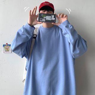 Wide Cotton Sweatshirt