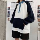 Raglan Polo Sweatshirt