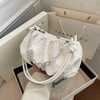 Fringed Chained Shoulder Bag