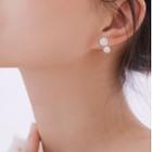 925 Sterling Silver Pearl Earring As Shown In Figure - One Size