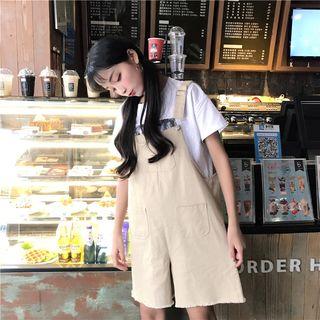 Fray Wide-leg Jumper Shorts