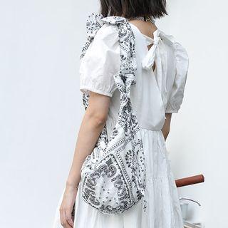 Patterned Cotton Shoulder Bag