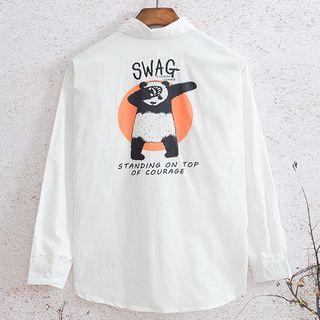 Couple Matching Panda Print Shirt