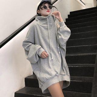 Astronaut Print Drawstring Pullover