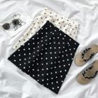 Dotted Fitted Mini Skirt