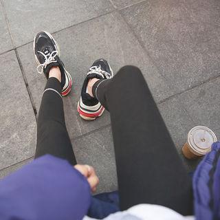 Contrast-stitch Skinny Sweatpants