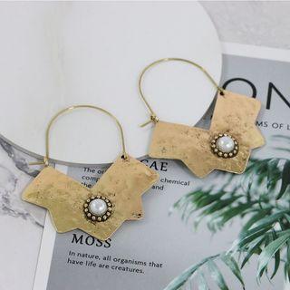 Faux Pearl Dangle Earring One Size - One Size
