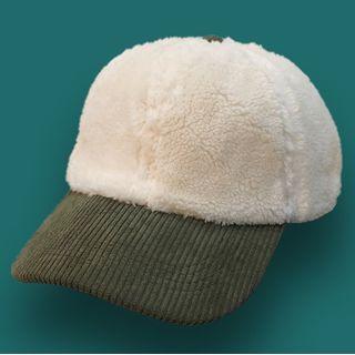 Fleece-corduroy Panel Cap