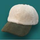 Fleece-corduroy Panel Cap