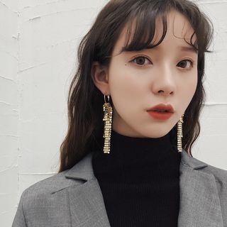 Alloy Disc Dangle Earring 1 Pair - As Shown In Figure - One Size