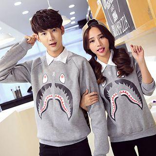 Couple Long-sleeve Printed Top