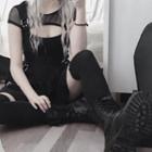 Cut-out Mesh Mini Dress