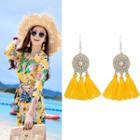 Tassel Drop Earring Yellow - One Size